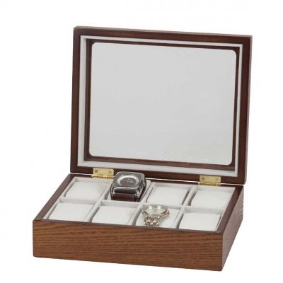 Mele & Co Logan Watch Box Dark Beech #2