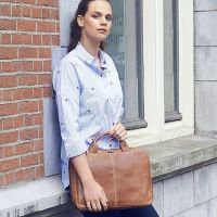 Plevier Urban Scarborough Laptop Sleeve/Bag 14 Inch Cognac